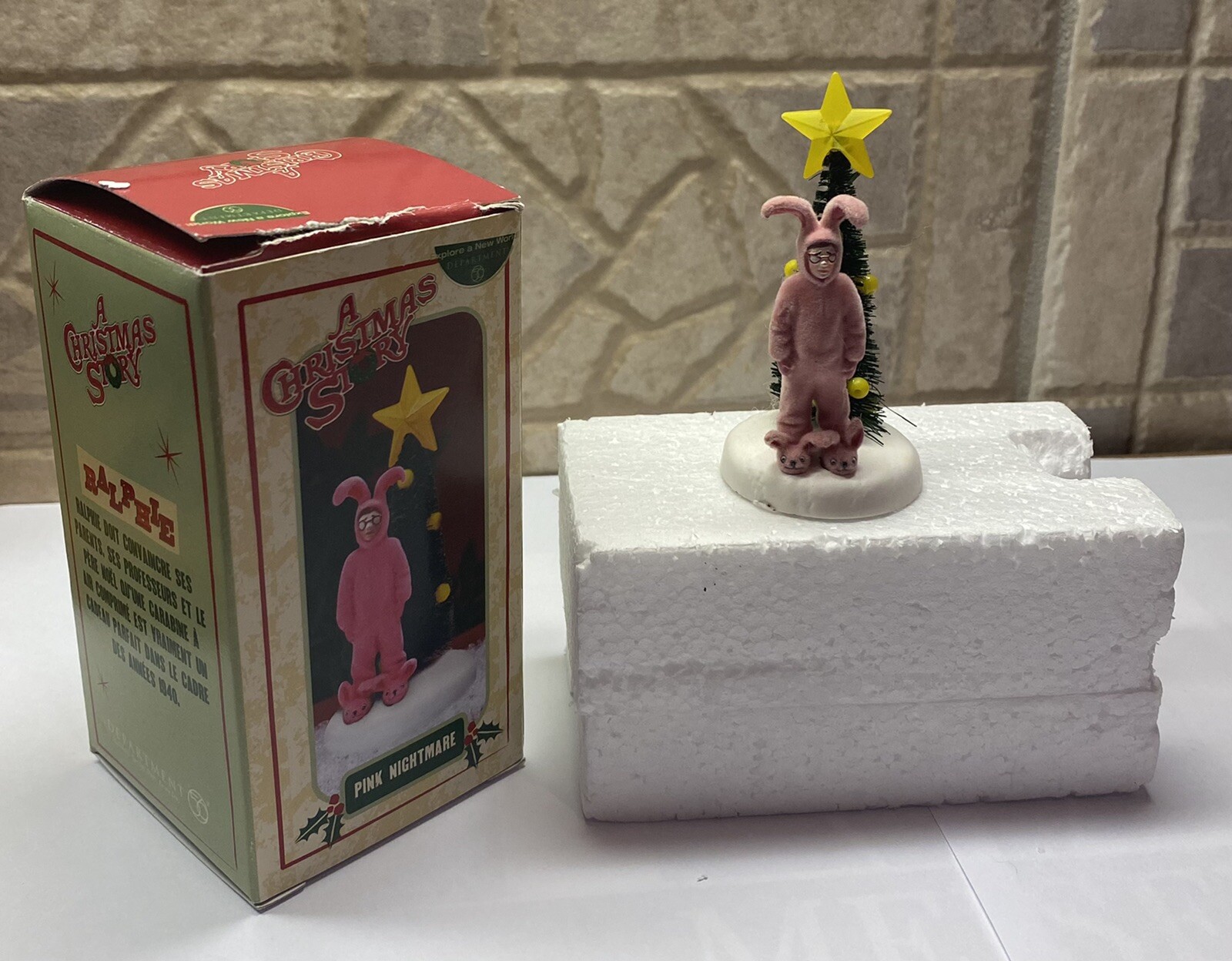 Dept. Department 56 A Christmas Story RALPHIE Pink Nightmare Bunny Suit w/ BOX