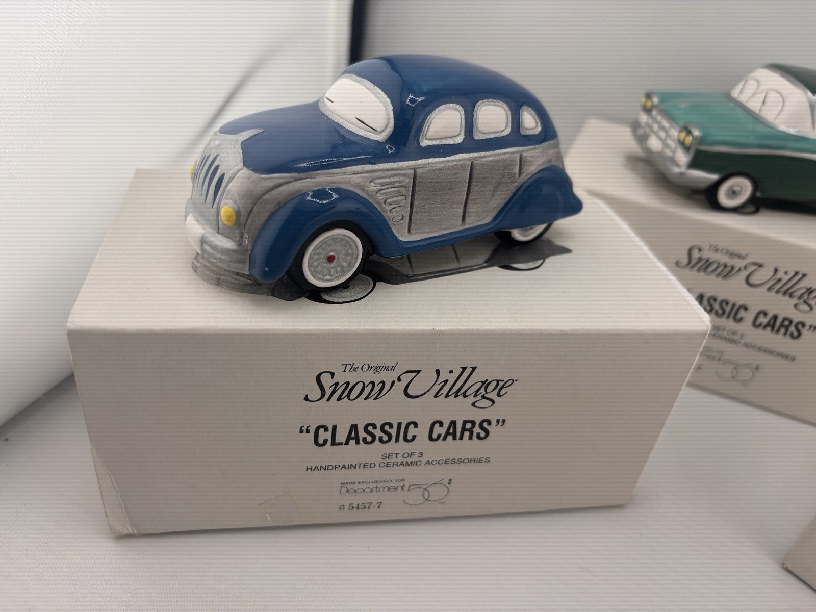 Department Dept 56 Original Snow Village Classic Cars Set of 3 #5457-7