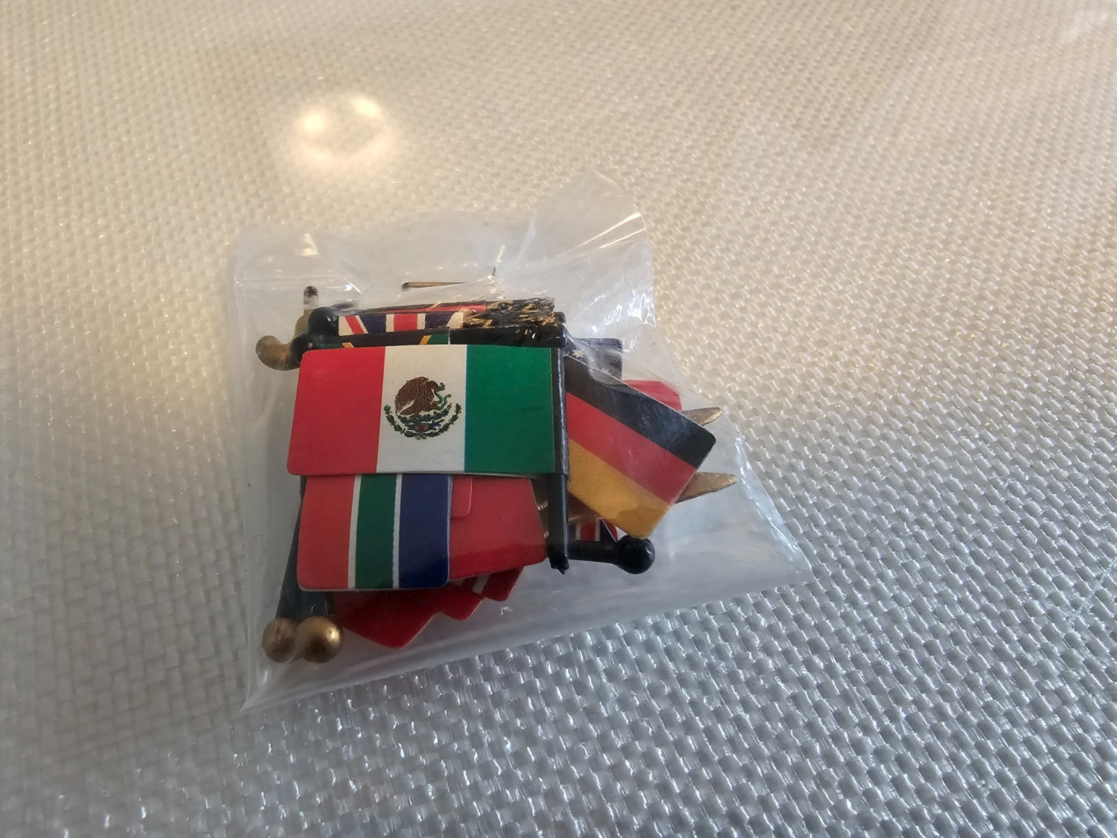 DEPT 56 Christmas Village Accessories REPLACEMENT FLAGS International Country