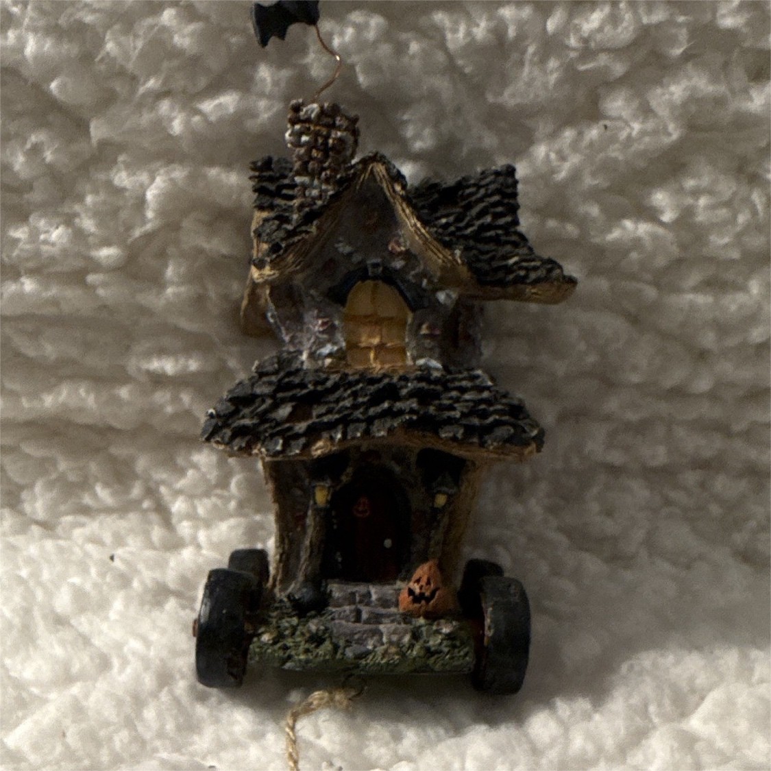 Boyd’s Halloween Haunted House on Wheels Village House, Resin Hand Painted, 2005