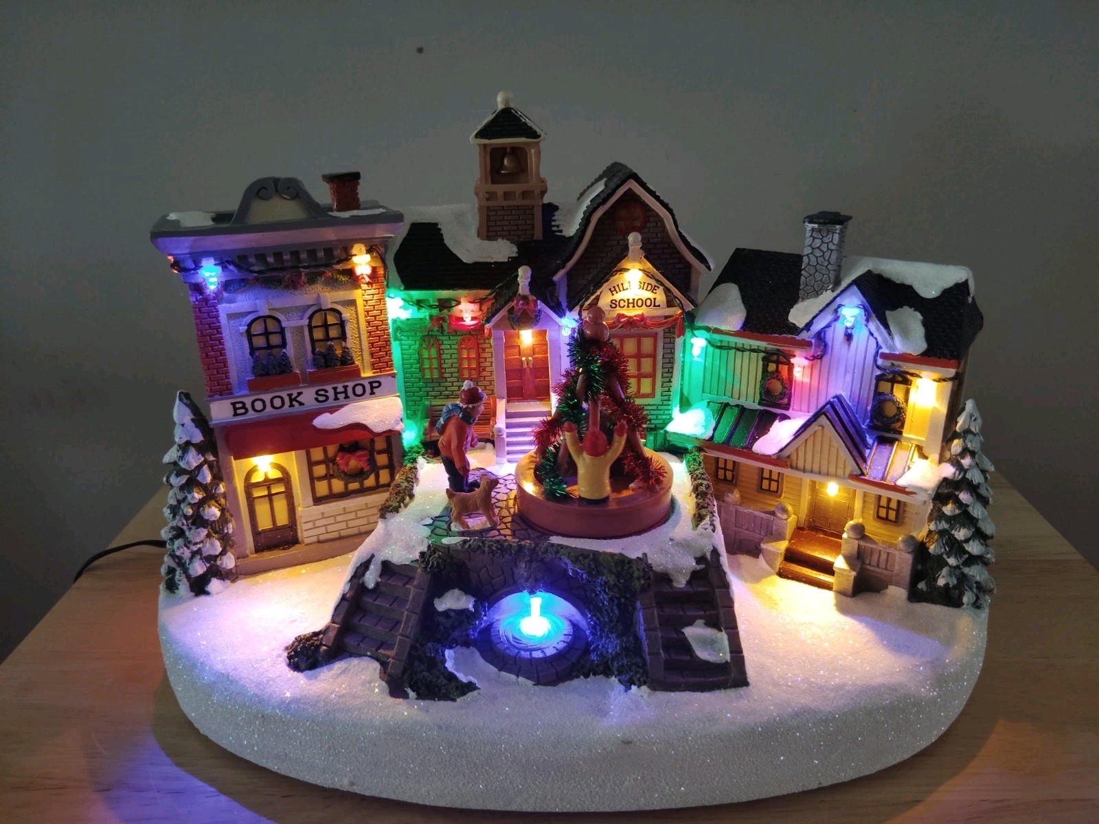 St Nicholas Square Village Town Center Motion & Lights Christmas Village “2023”