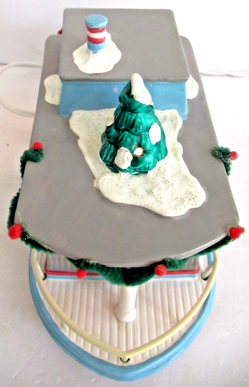 DEPT 56 “JINGLE BELLE HOUSEBOAT” ~ (1991) ~ *** ORIGINAL SNOW VILLAGE ***