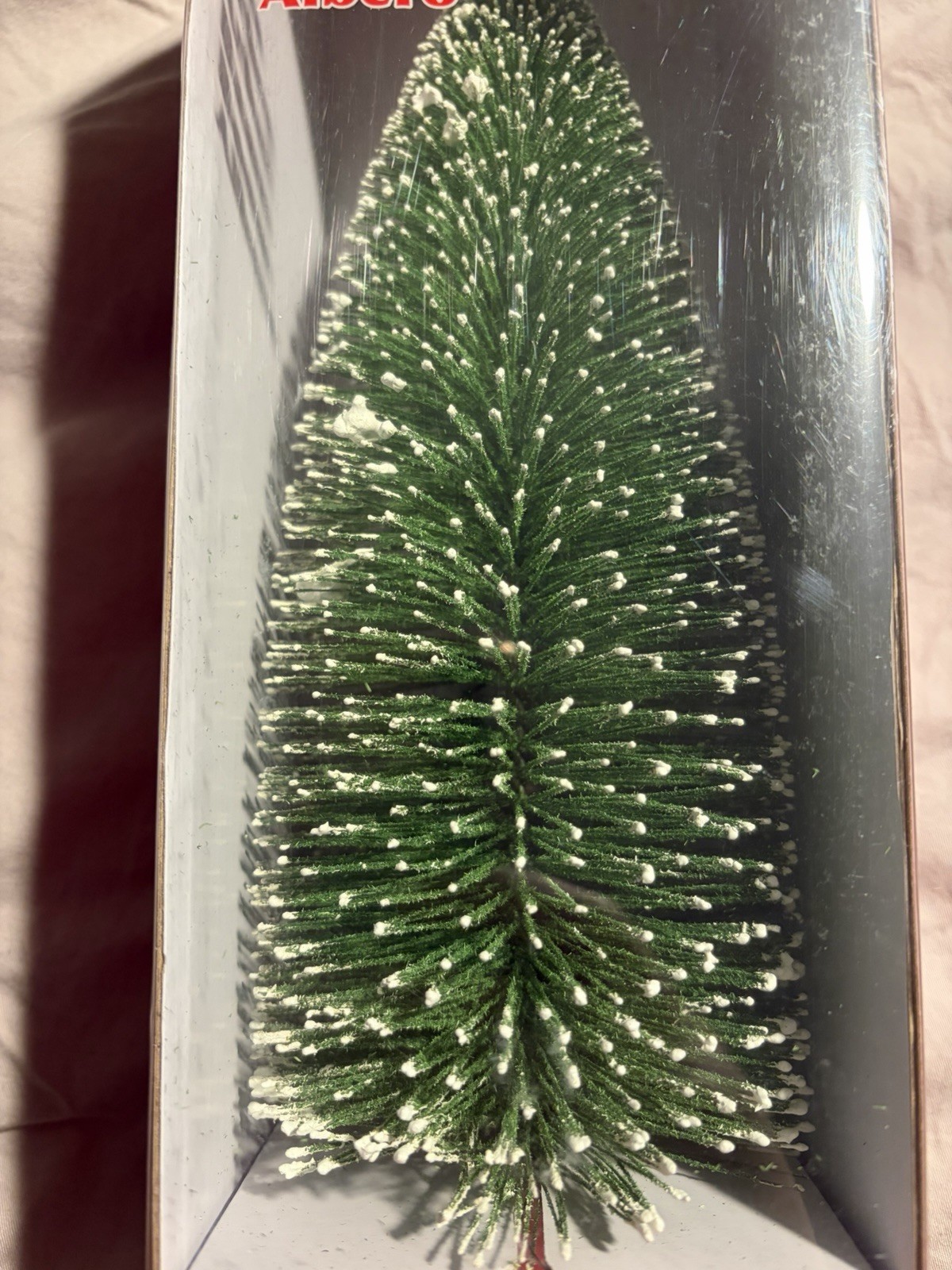 Extra Large Lemax Bristle Tree Christmas Village Snow Tree 12” #54581