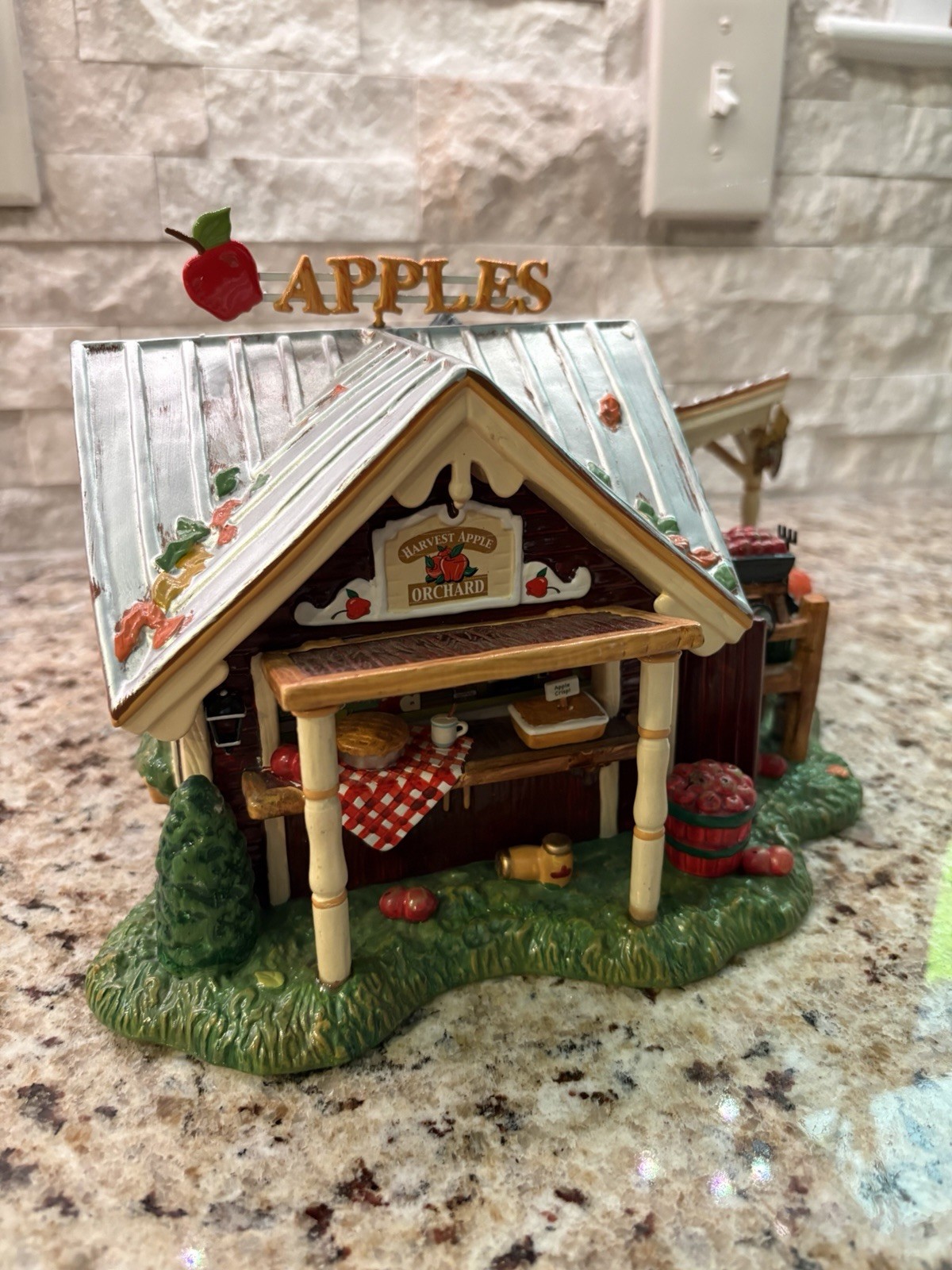 Dept 56 Harvest Apple Orchard Snow Village Halloween 2005 Value Set W/ Box