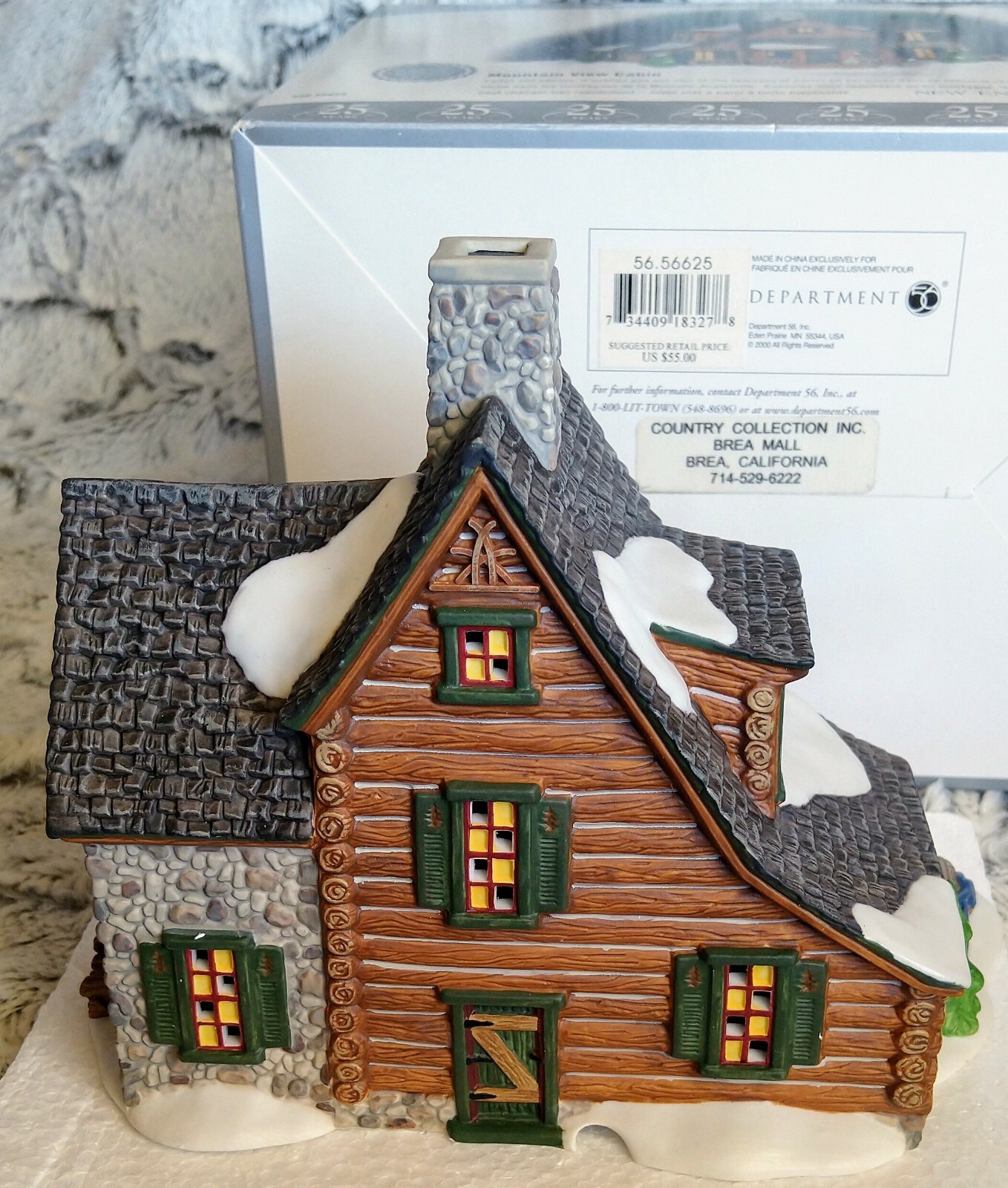 Mountain View Cabin LE10K #56625 New England Department 56 – BUYER GUARANTEE