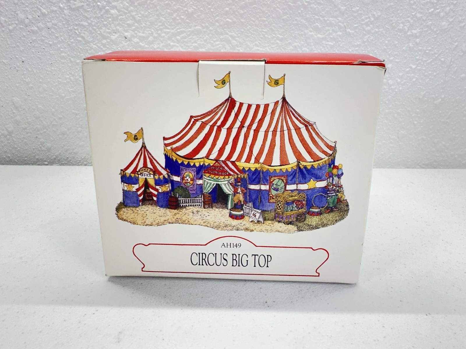 AMERICANA COLLECTION CIRCUS BIG TOP OF LIBERTY FALLS CERAMIC HOUSE WITH BOX 1998