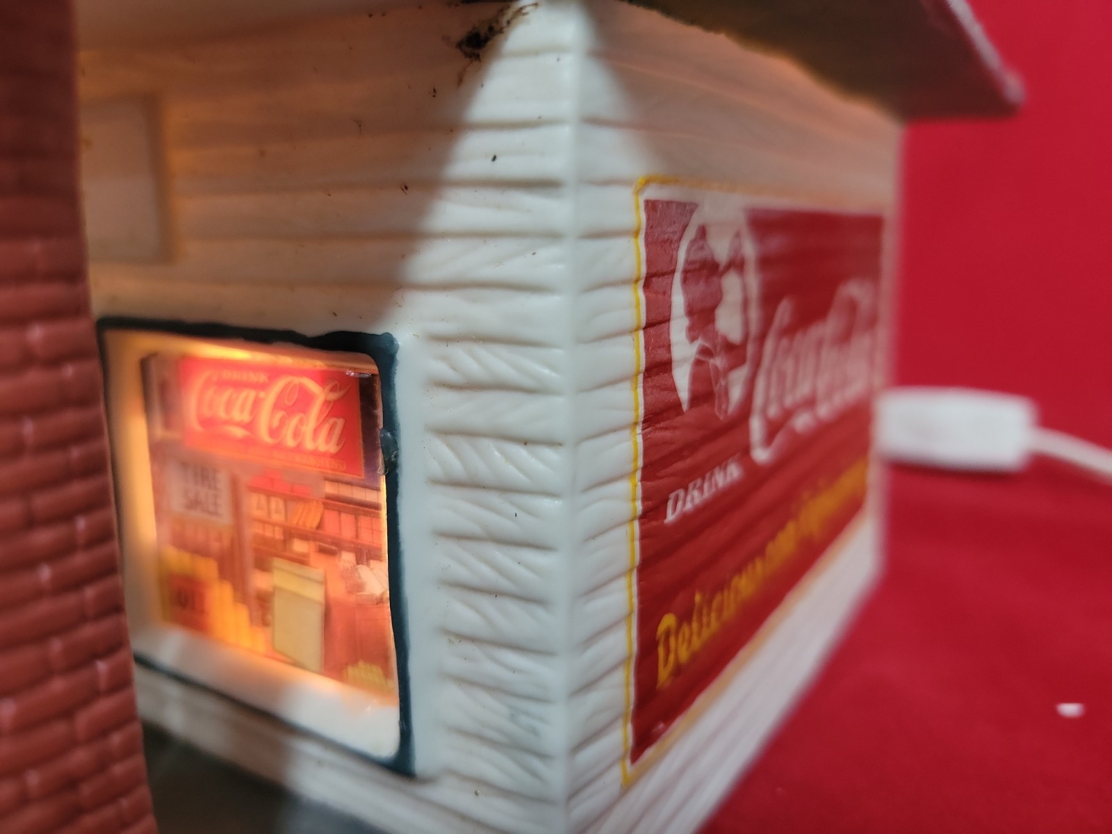 Coca-Cola Town Square 1992 Howard Oil Gas Station Christmas FREE SHIPPING