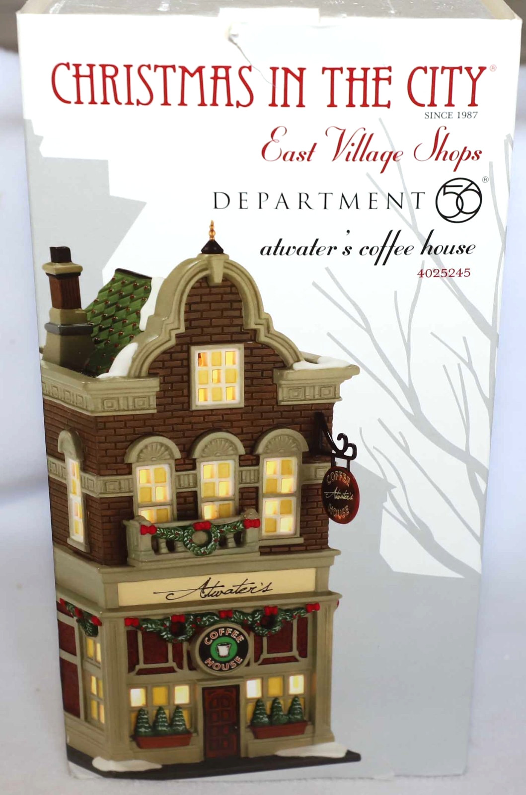 DEPT 56 ATWATER’S COFFEE HOUSE EAST VILLAGE CHRISTMAS IN THE CITY CIC 4025245