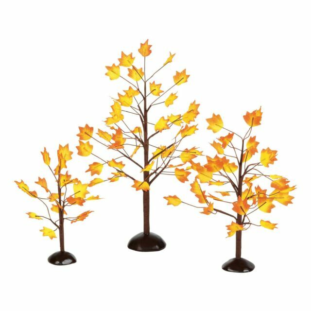 Department 56 Village Autumn Maple Trees – Black/Yellow (810845)