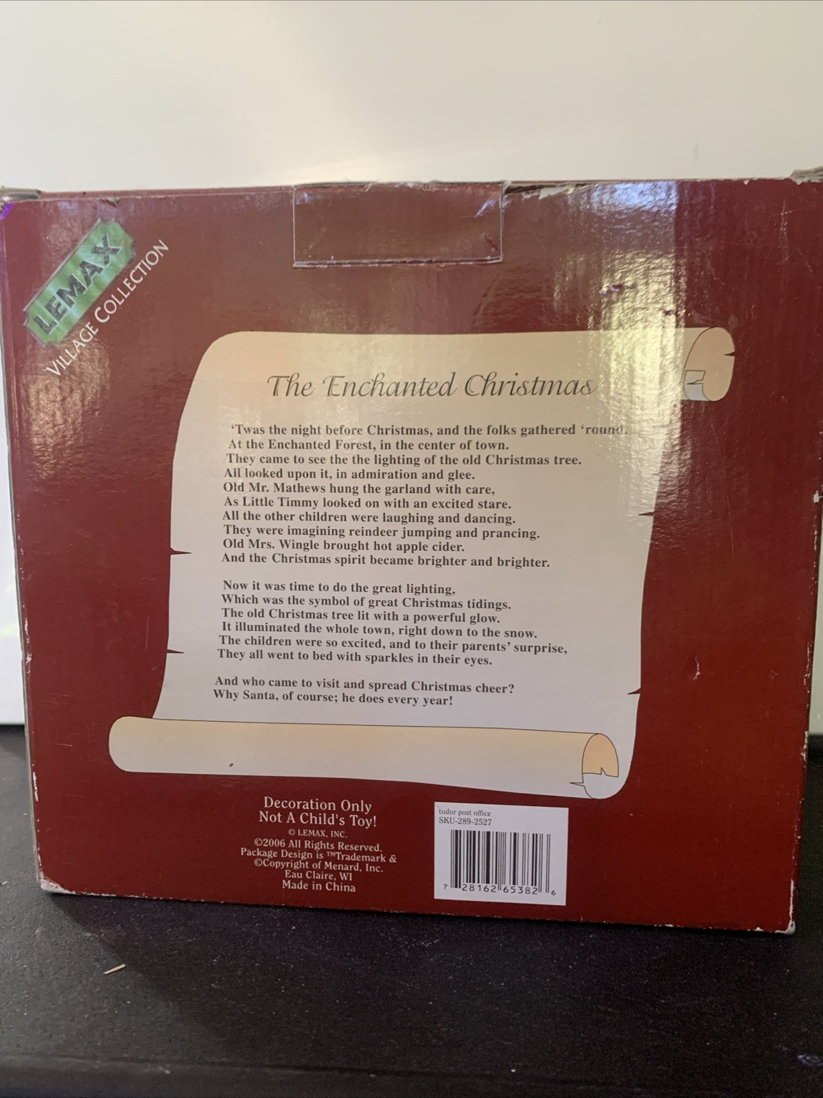 Lemax Enchanted Forest 2006 Tudor Post Office W/Box See Description