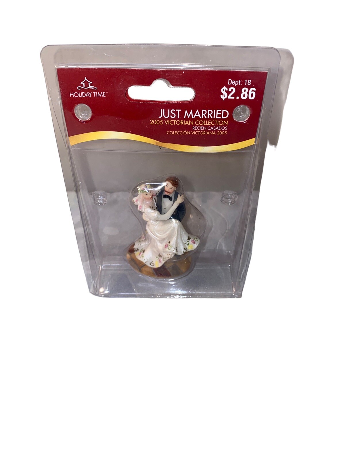 Holiday Time Collectibles Just Married Bride & Groom Wedding Cake Topper 2005