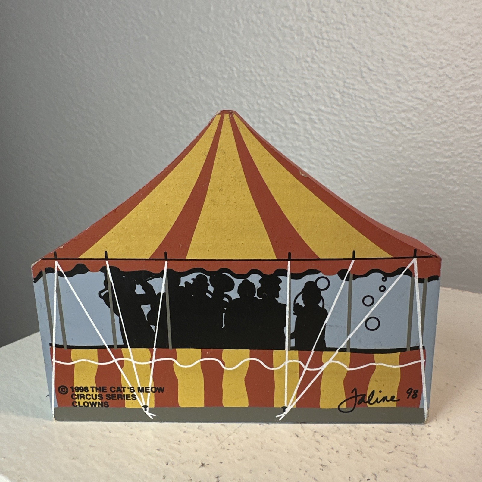 VTG The Cat’s Meow Circus/Fair Theme Lot Of 6 Shelf Sitters Big Top, Side Show