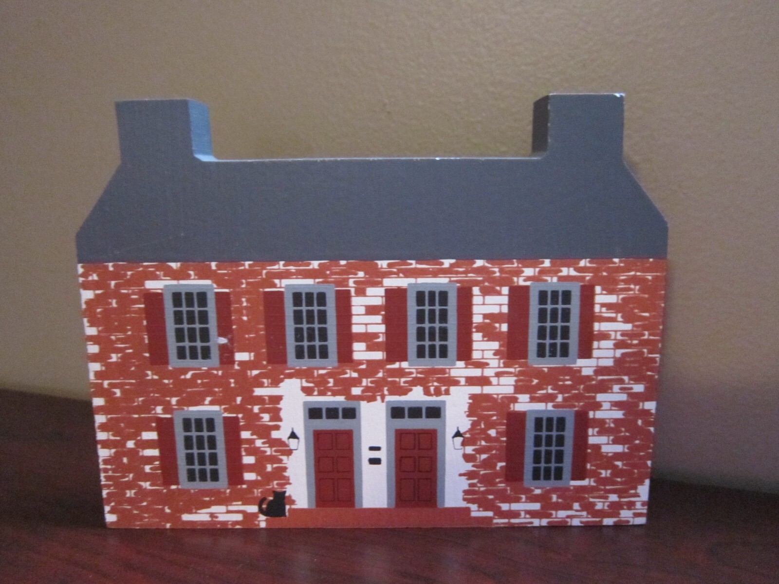 JOHN BELVILLE HOUSE CAT’S MEOW VILLAGE 1986 NOT SIGNED SECOND REAL WOOD CLEAN!!