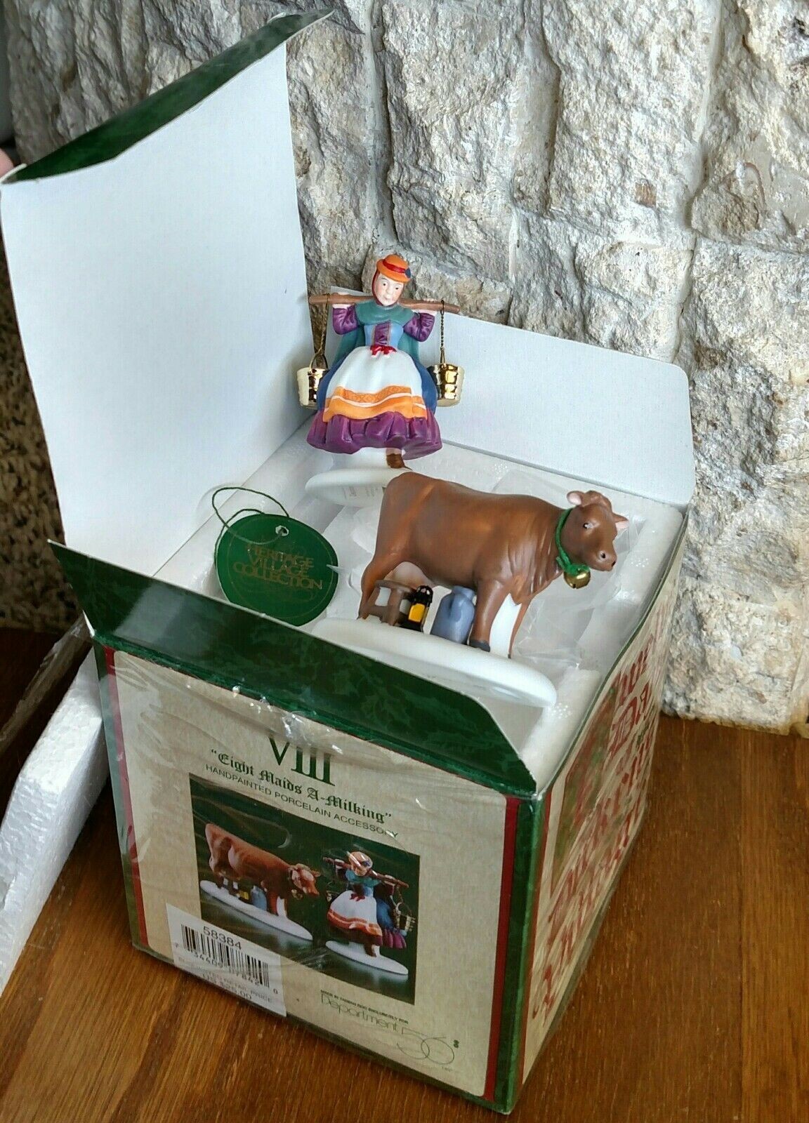Eight Maids-A-Milking #58384 Department 56 Dickens Village -BUYER GUARANTEE