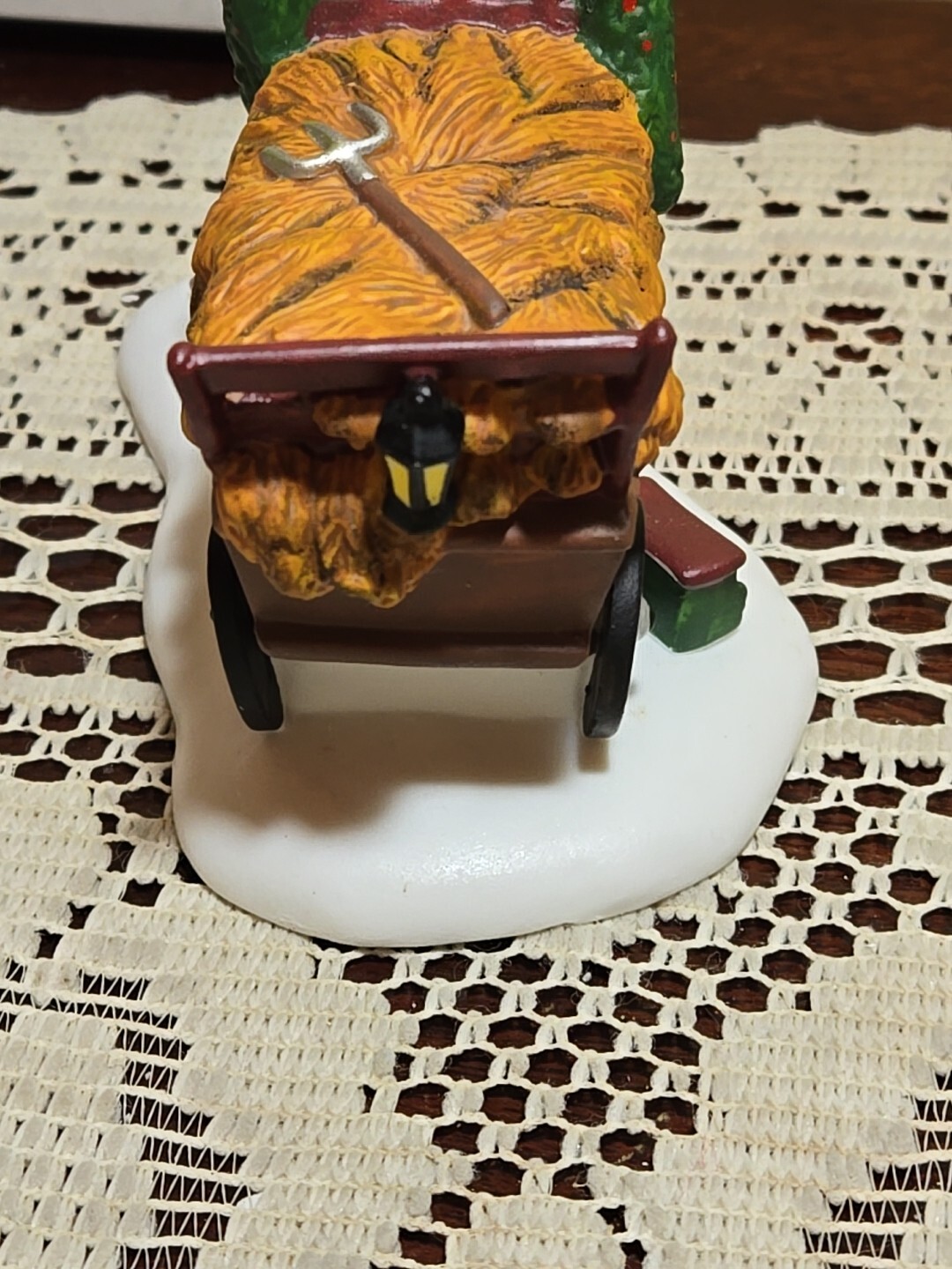 Department 56 Heritage Village Thatchers Set of 3 Straw Hay Cart Autumn #5829-7