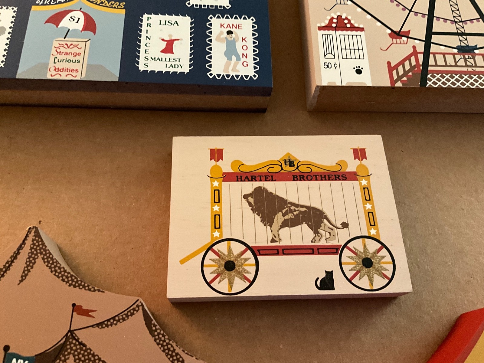 Cat’s Meow Circus Series Ferris Wheel, Clowns, Big Top, Sideshow and Lion – New