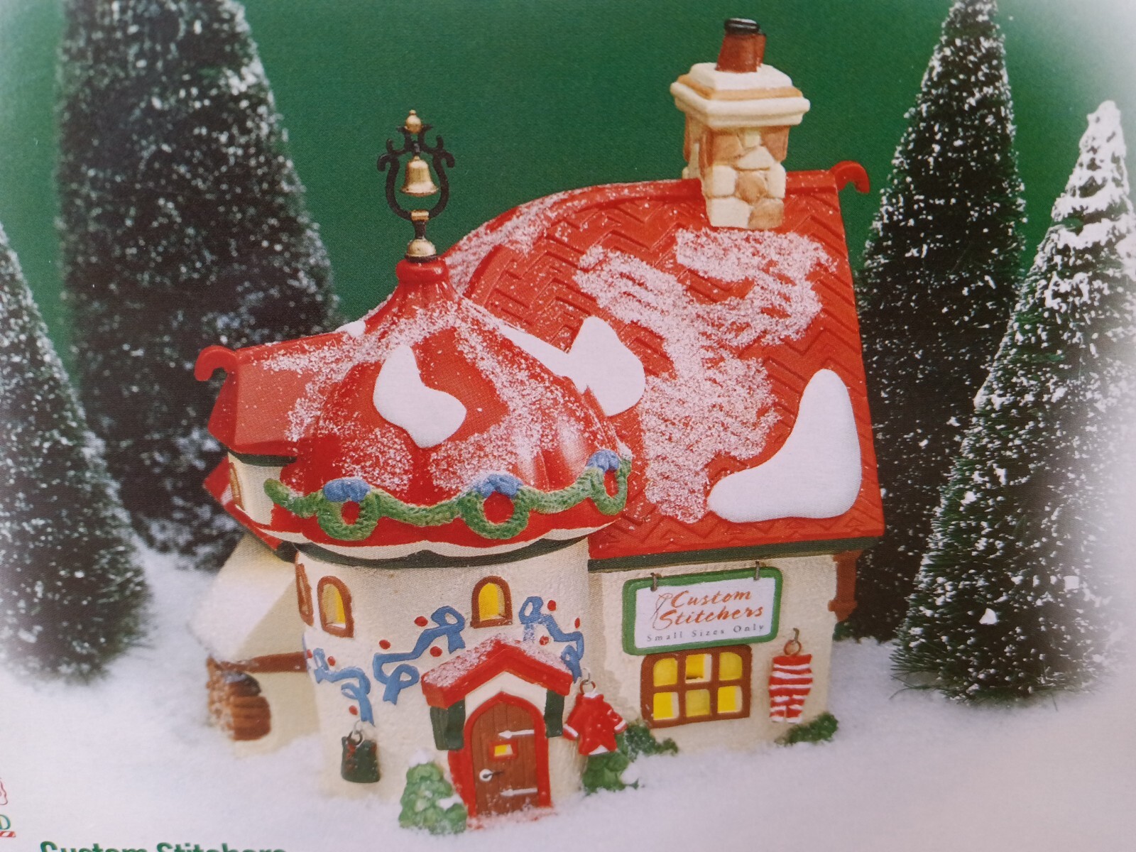 Dept 56 North Pole Series Elf Land “Custom Stitchers” #56400 Sewing Shop New Box