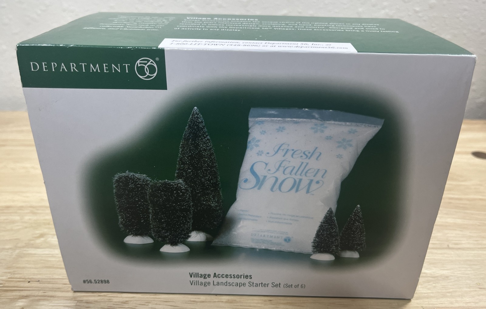 Department 56 – Village Accessories Trees Snow Landscape Starter Set – 56.52898