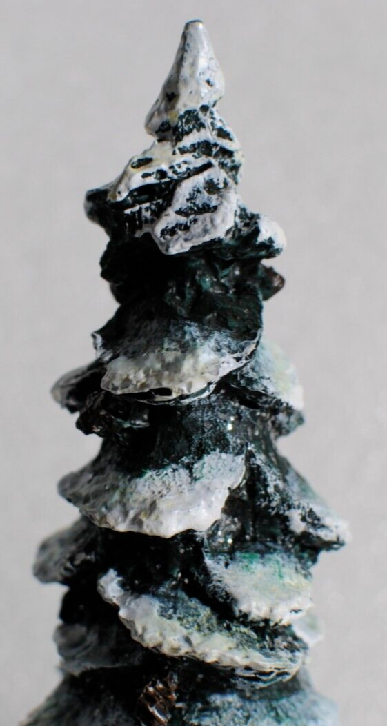 Department 56 Village Pole Pine Tree Snowy with Pinecones #5528 8.25 in Tall