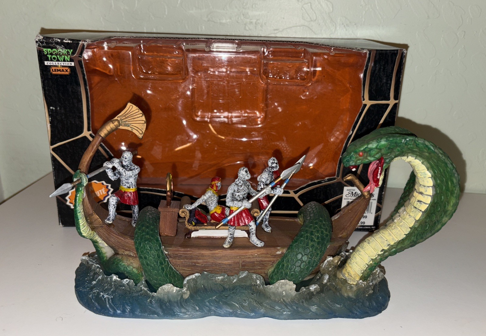 Lemax Spooky Town TERROR ON THE NILE 83661 RETIRED Halloween Village Mummy Snake