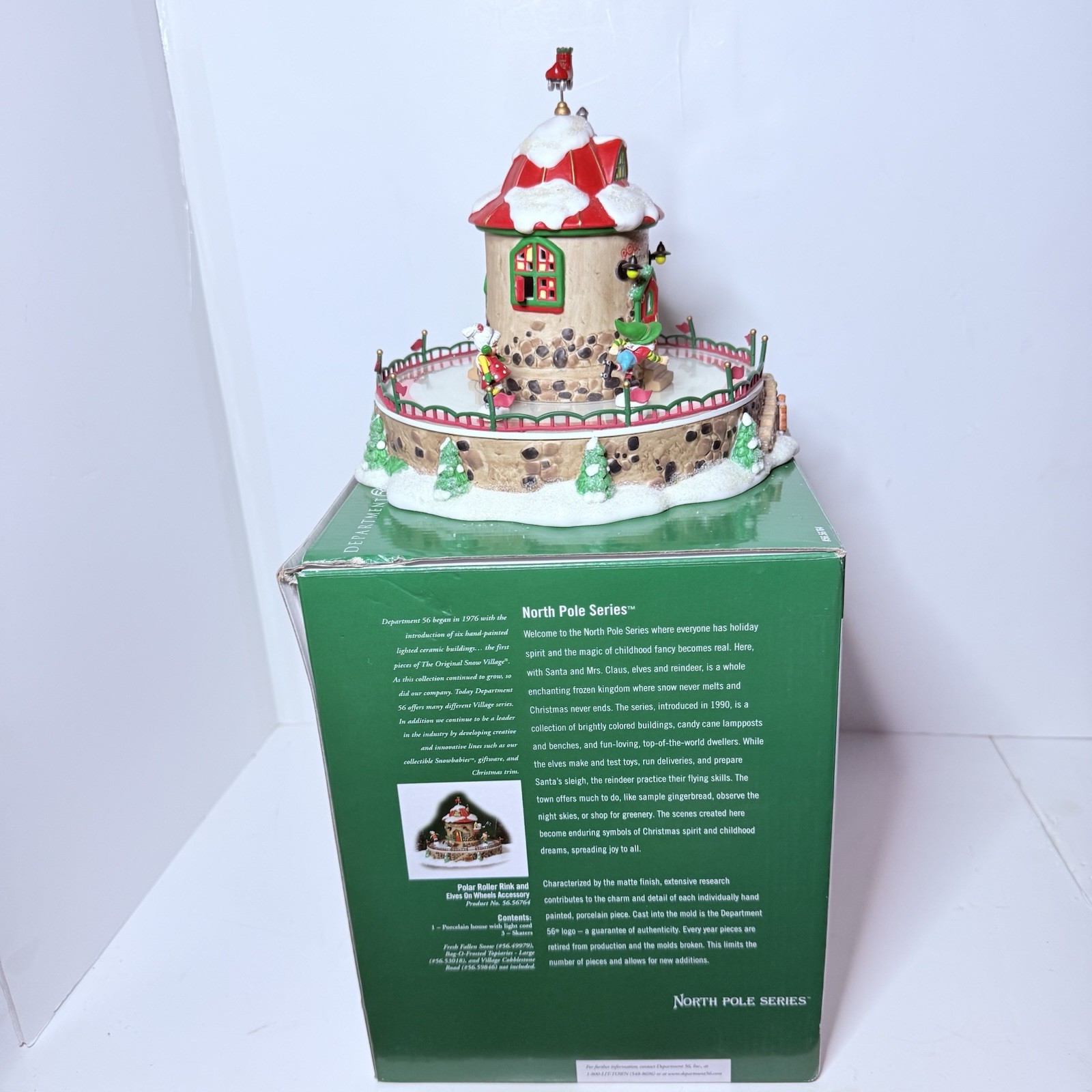 Department 56 North Pole Series Polar Roller Rink Illuminated Christmas Village
