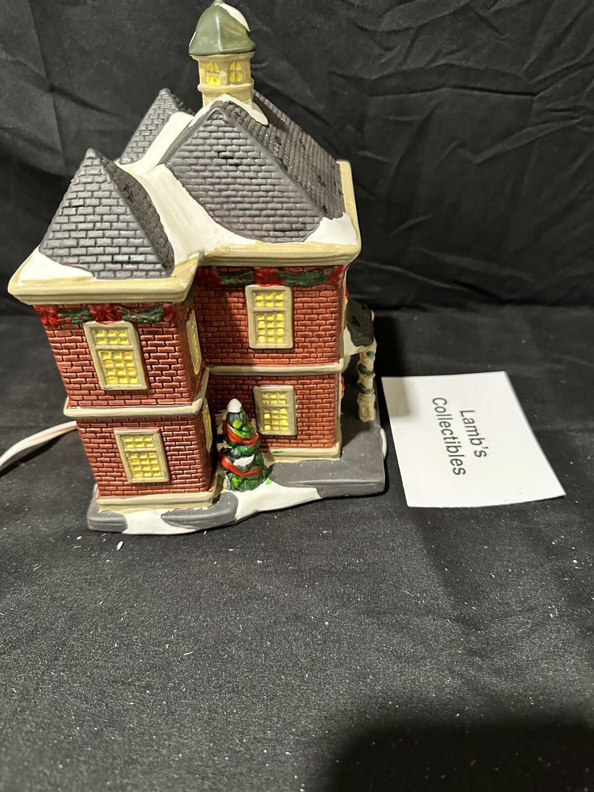 Holiday Inspirations Towne Series ceramic Christmas building lights up New Hope