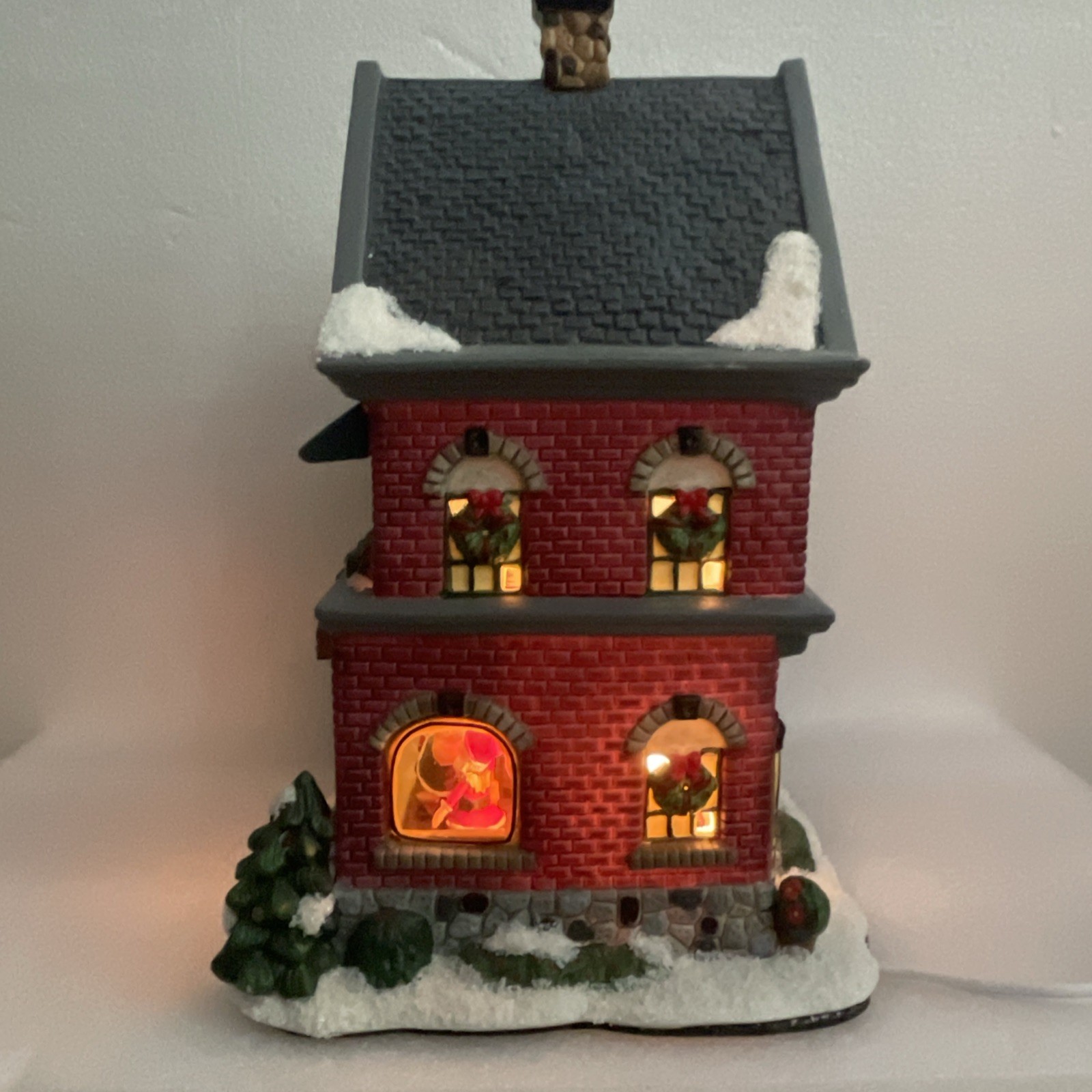 St Nicholas Square Santa’s Toy Shop Lighted Musical Building Christmas Village