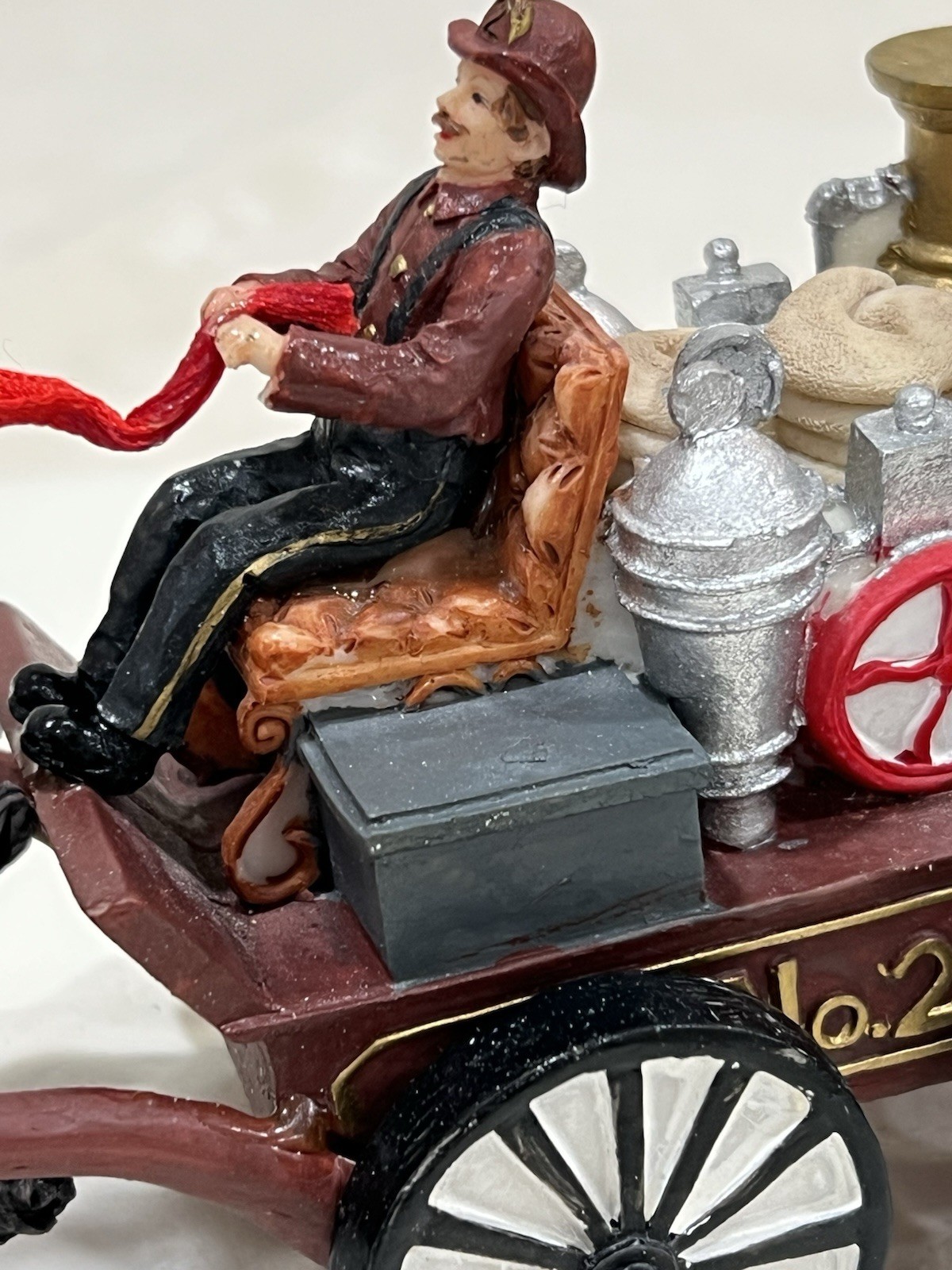 Victorian Village Collectibles “The Old Towne Horse Drawn Fire Engine” 1999