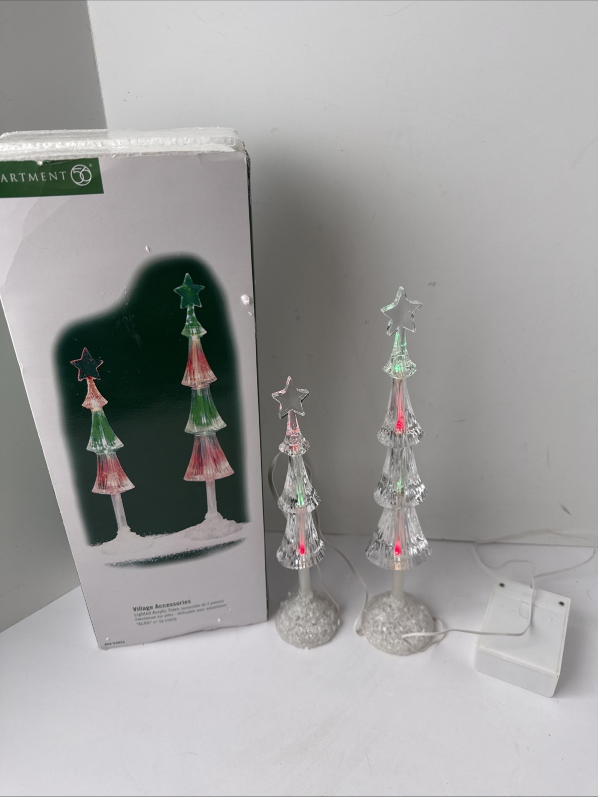 Department 56 – Village Accessories – Lighted Acrylic Trees – #53033