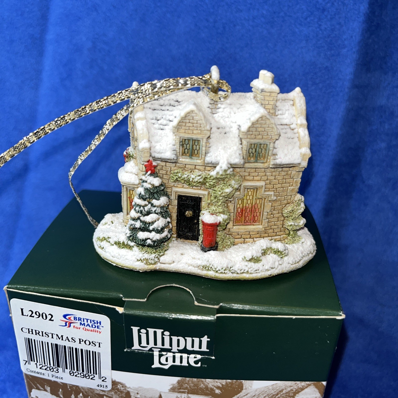Lilliput Lane Ornament – Christmas Post – L2902 in original box with deed.