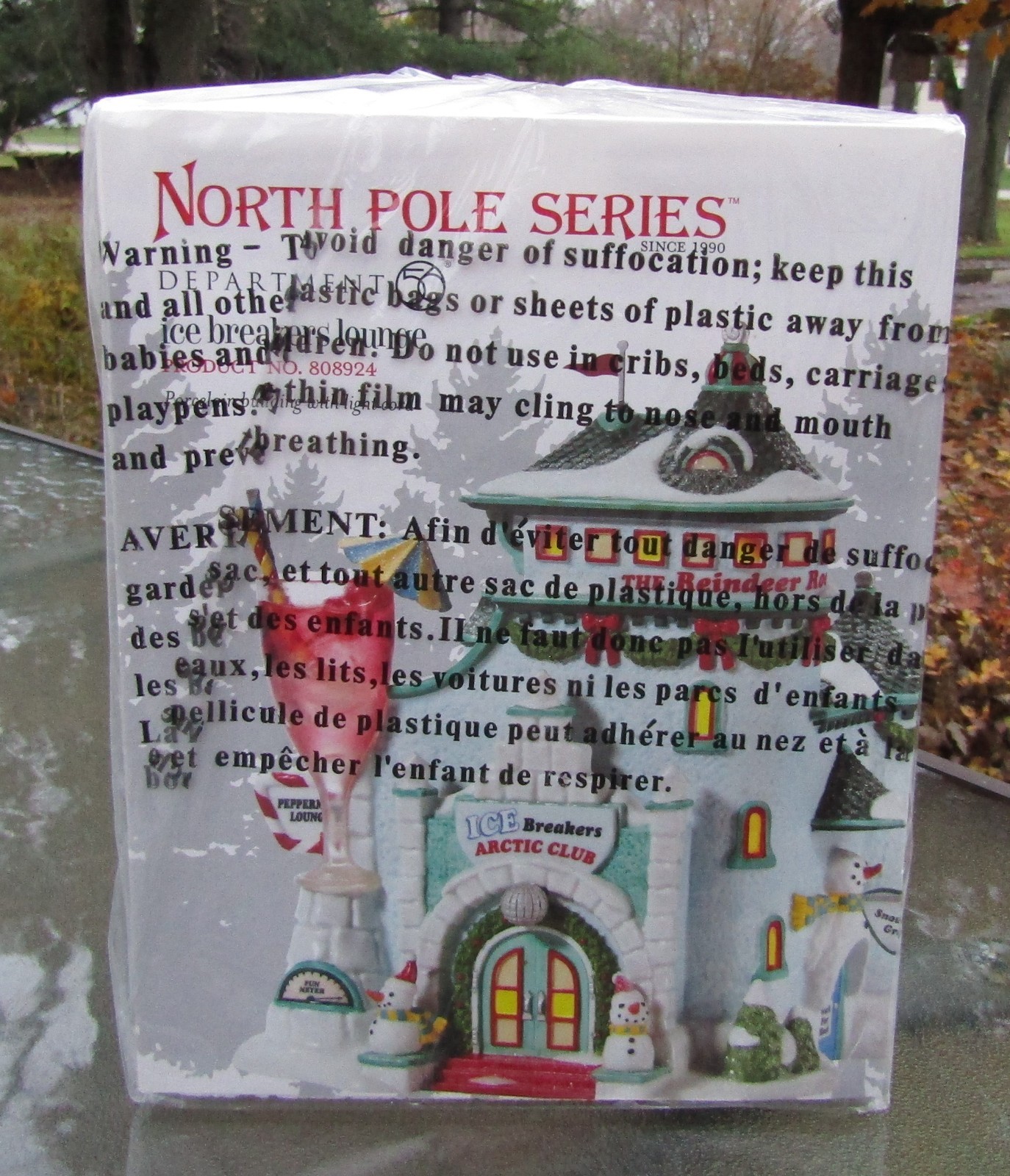2010 Department 56 North Pole Series #808924 ICE BREAKERS LOUNGE Unused SEALED