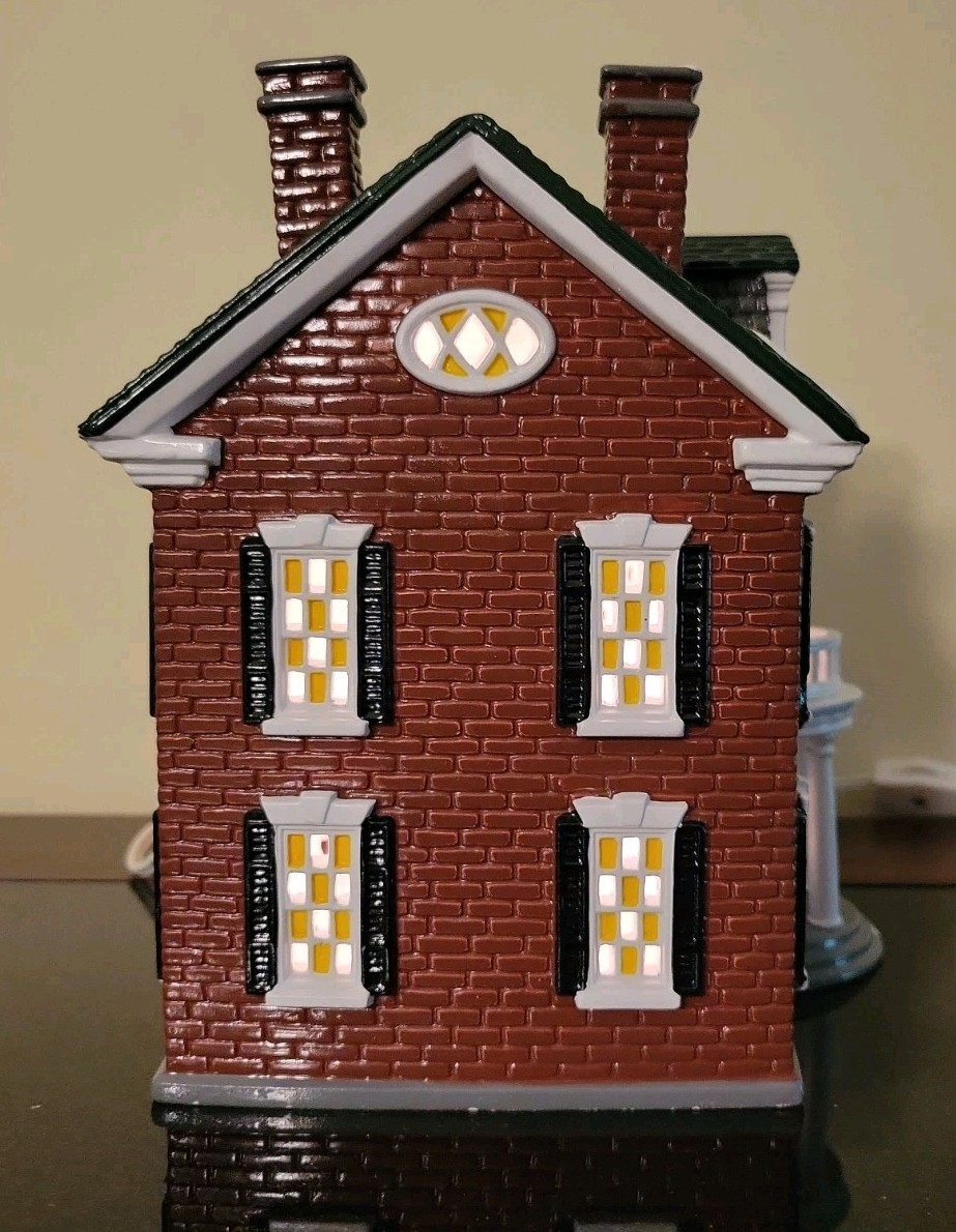 Dept 56 Vintage 1994 Snow Village “Federal House” # 5465-8 Retired EUC