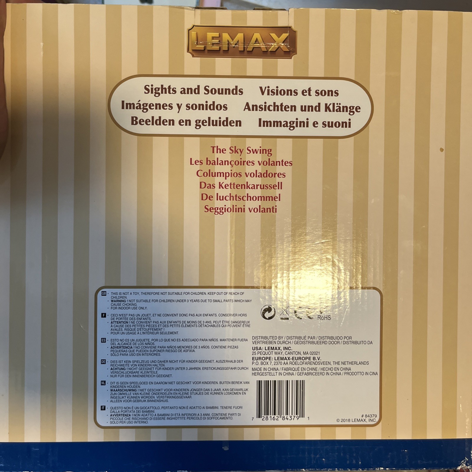 LeMax The Sky Swing Lights & Sound 84379 Original Box Works Great!