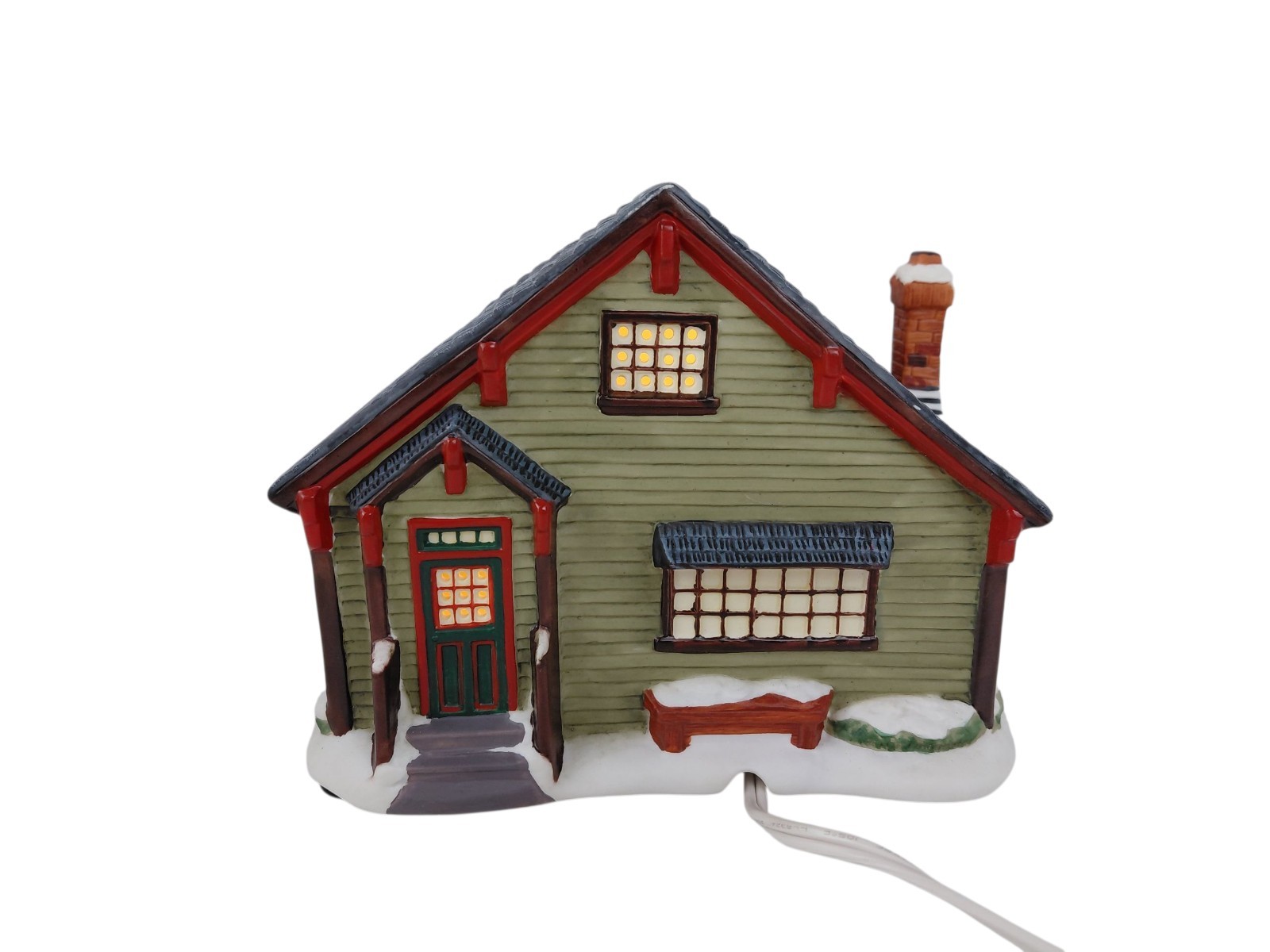 Hawthorne Holiday Memories Village Christmas Grandma’s House w/ Light & COA