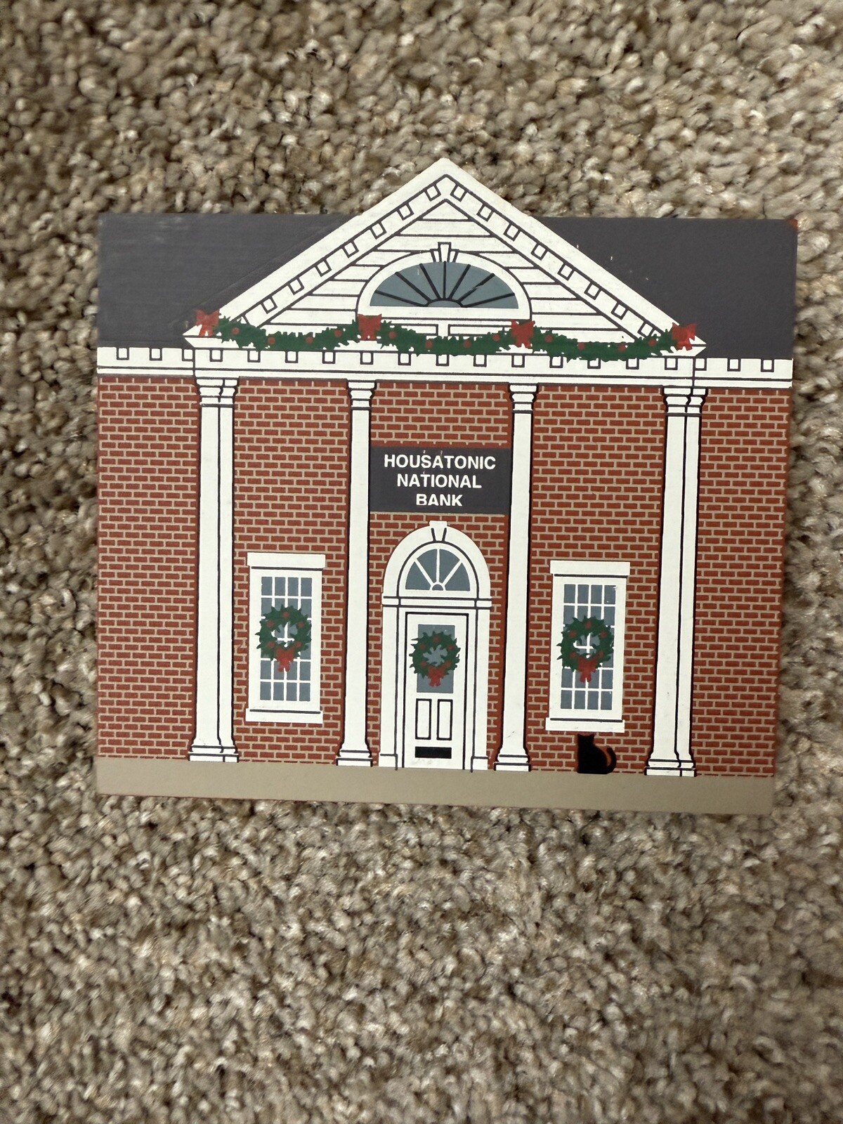 Cat’s Meow Shelf Sitter Housatonic National Bank 1997 Stockbridge Christmas