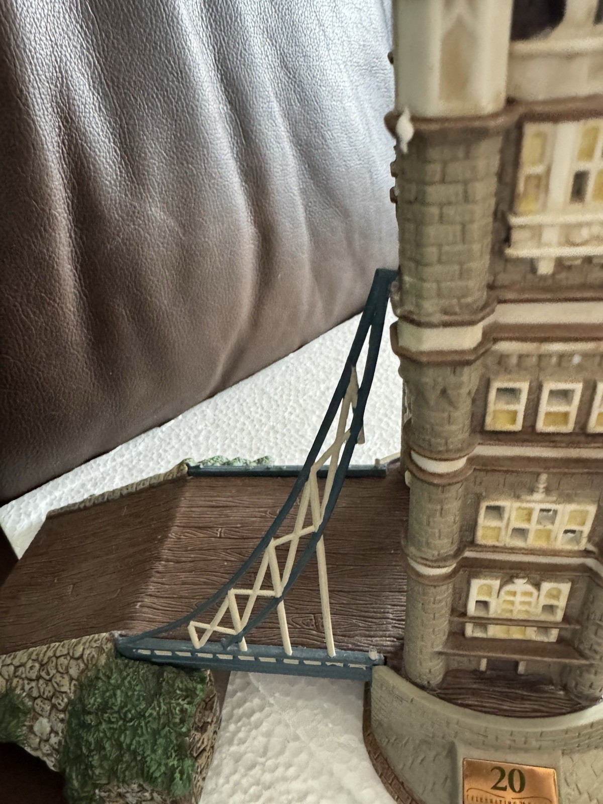 Dept 56 Dickens Village Tower Bridge of London Historical Retired 56.58721 READ