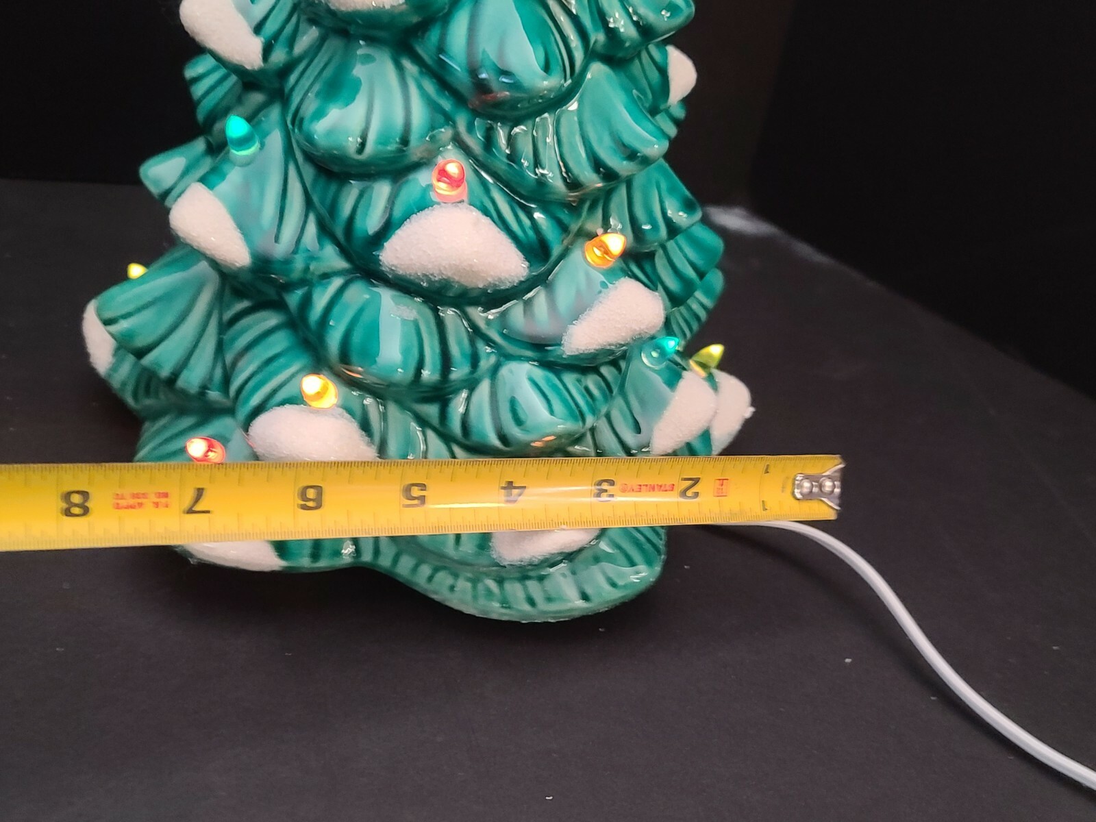 St. Nicholas Square Lighted 11″ Ceramic Christmas Lighted Tree IN BOX