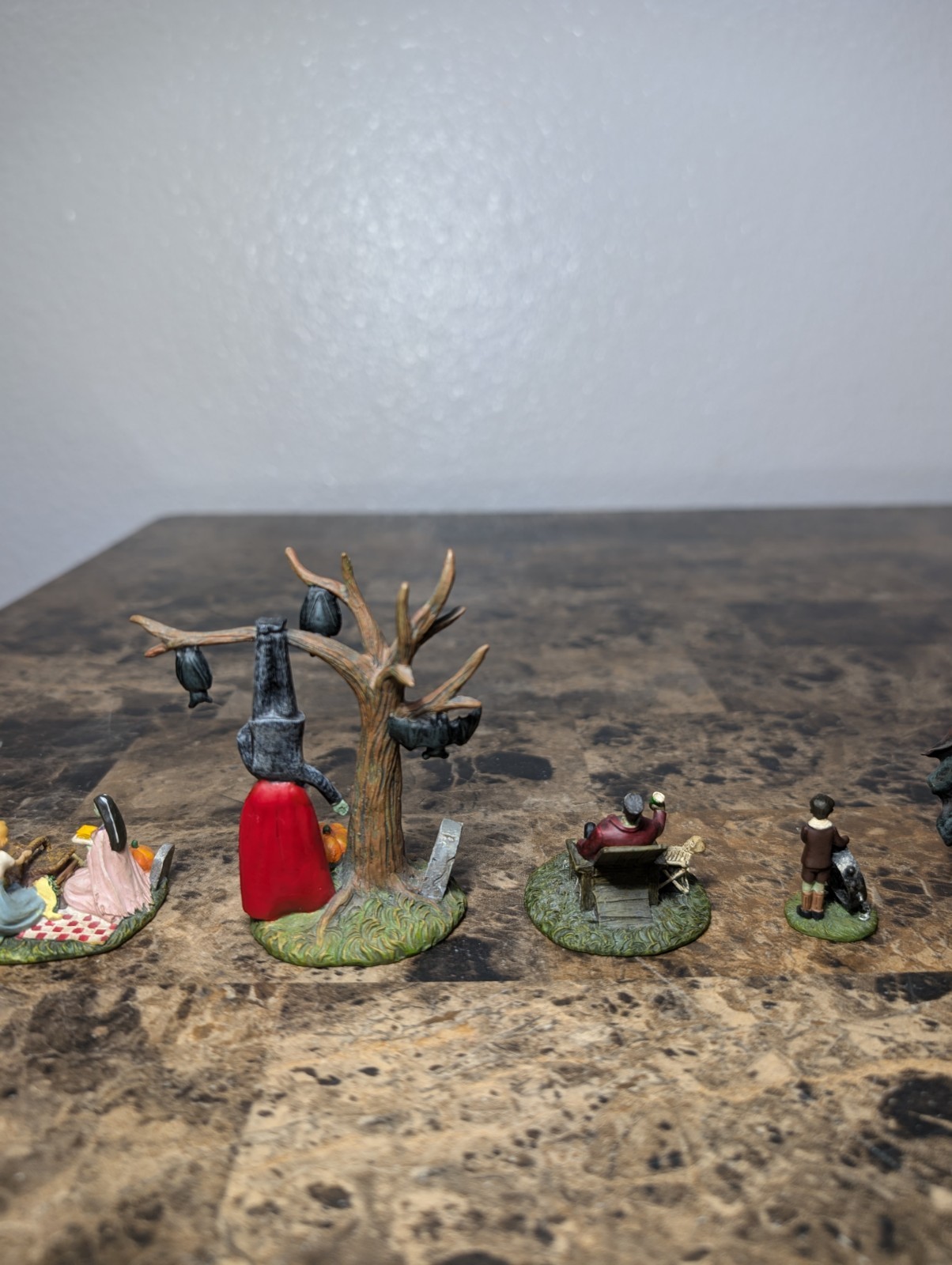 Lot Of Hawthorne Village Halloween Character Figurine Collectibles
