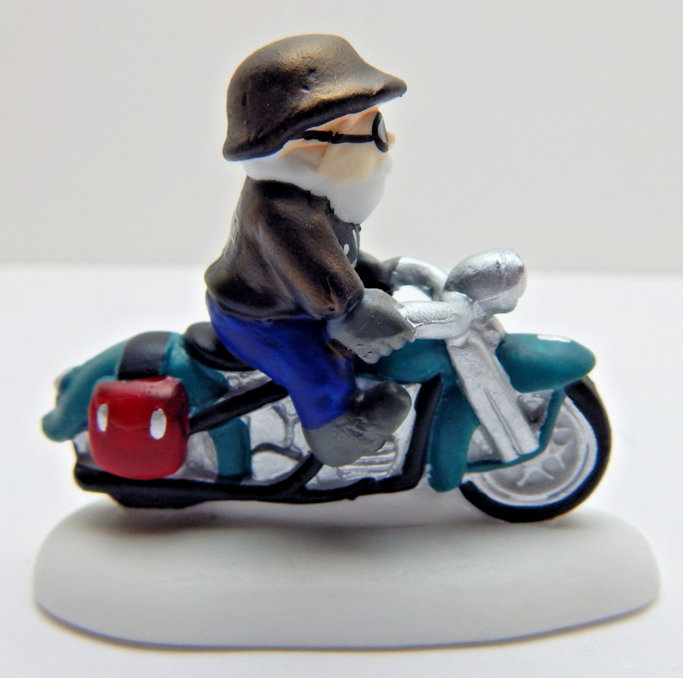 Dept 56 North Pole Series Harley-Davidson Knucklehead on a Mission #4035576 New