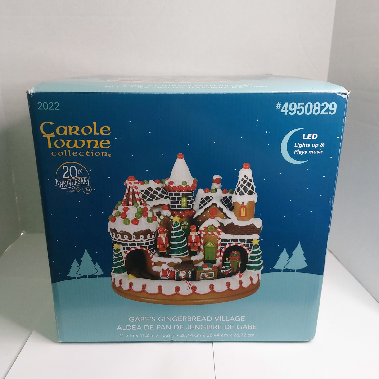 Carole Towne Gabe’s Gingerbread Village 2022 LED Lighted Musical Train