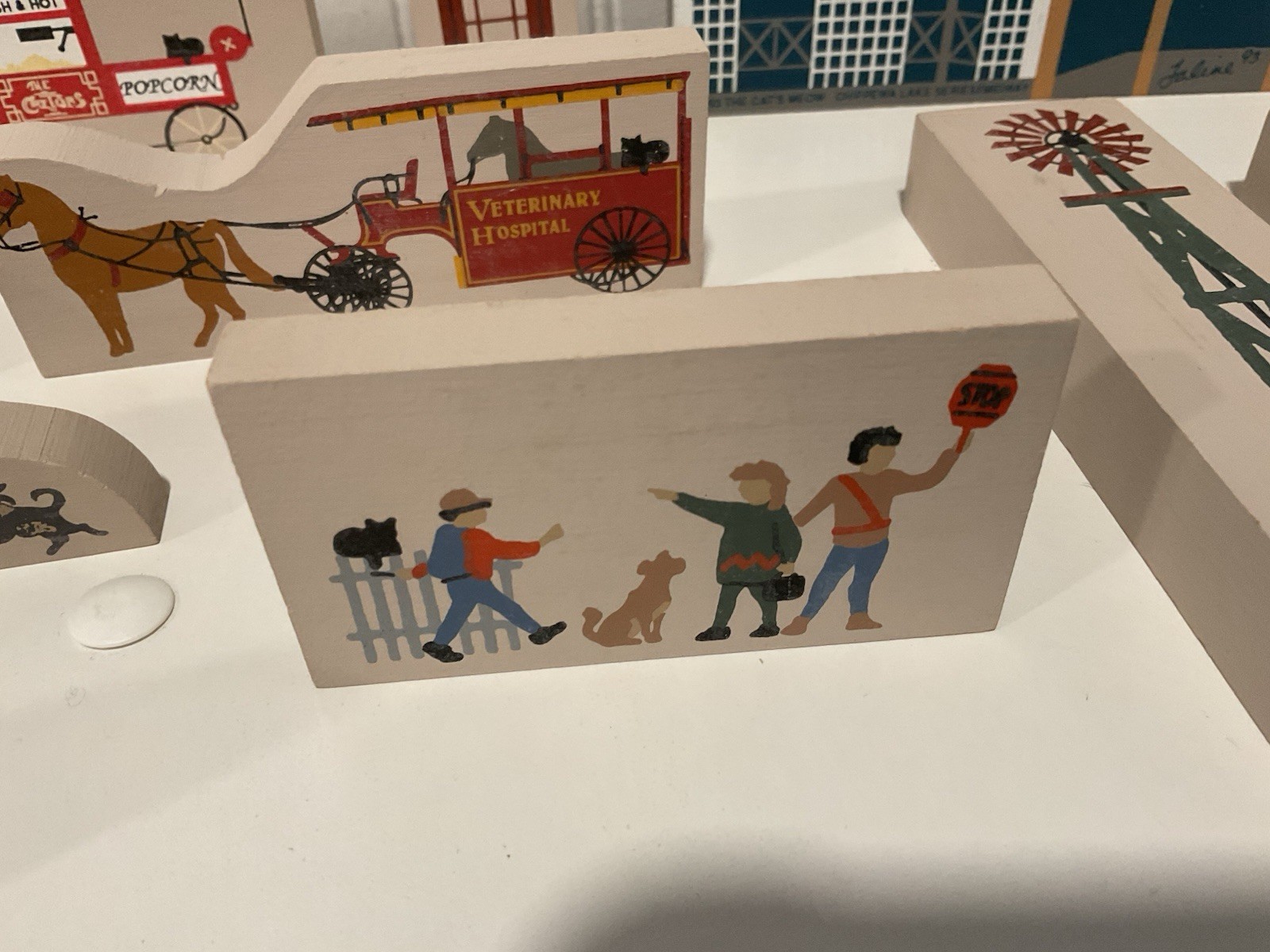 The Cat’s Meow Village By Faline Lot Of 13, Various Series Circus Chippewa Lake
