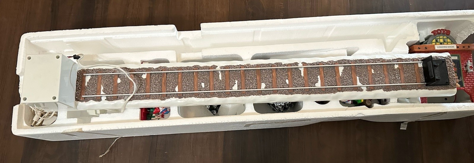 Dept 56 North Pole Series Loading the Sleigh Elf Trolley Animated Village 56754