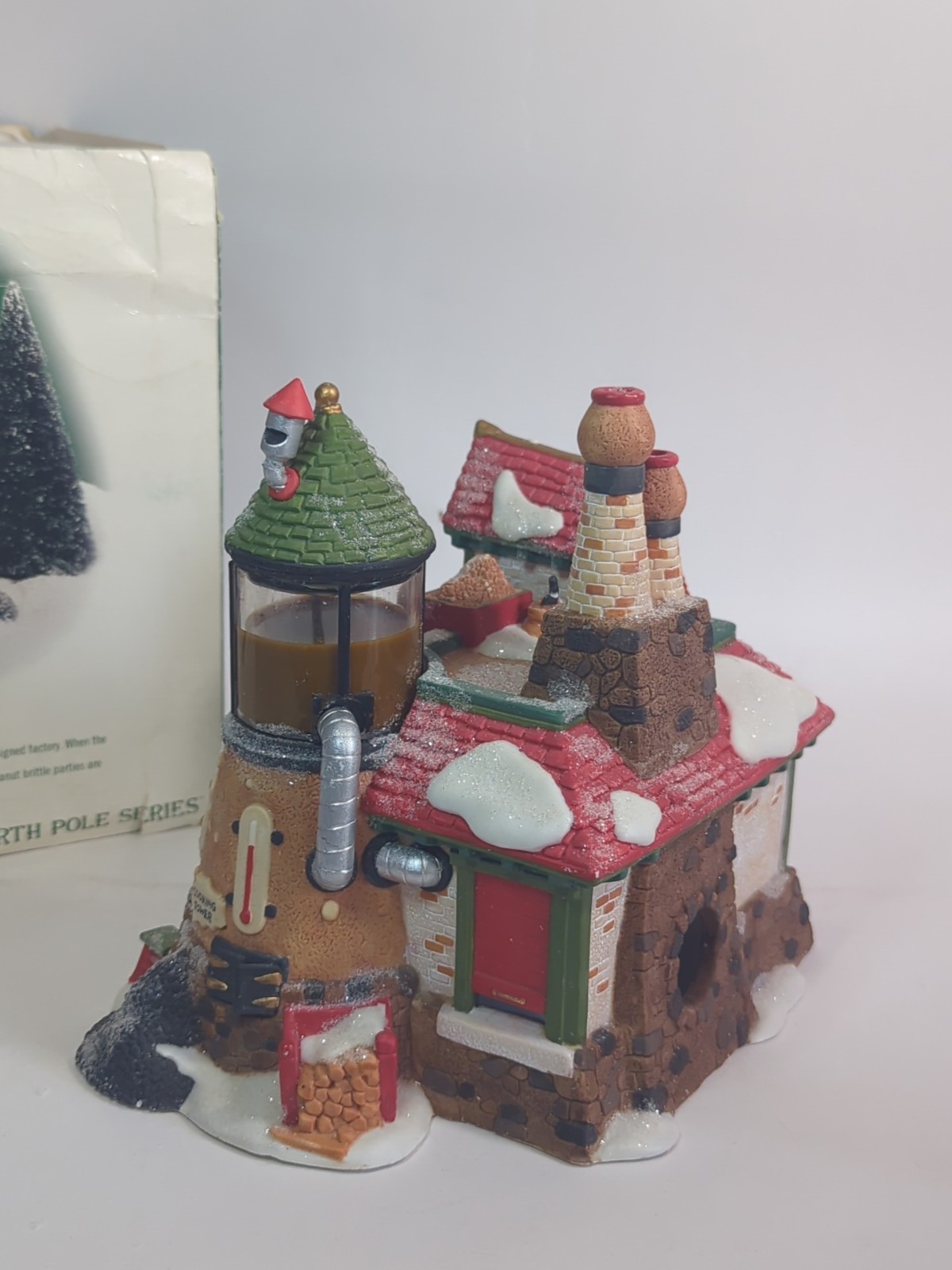 Dept 56 North Pole Series Christmas Village PEANUT BRITTLE FACTORY *Repair* M2