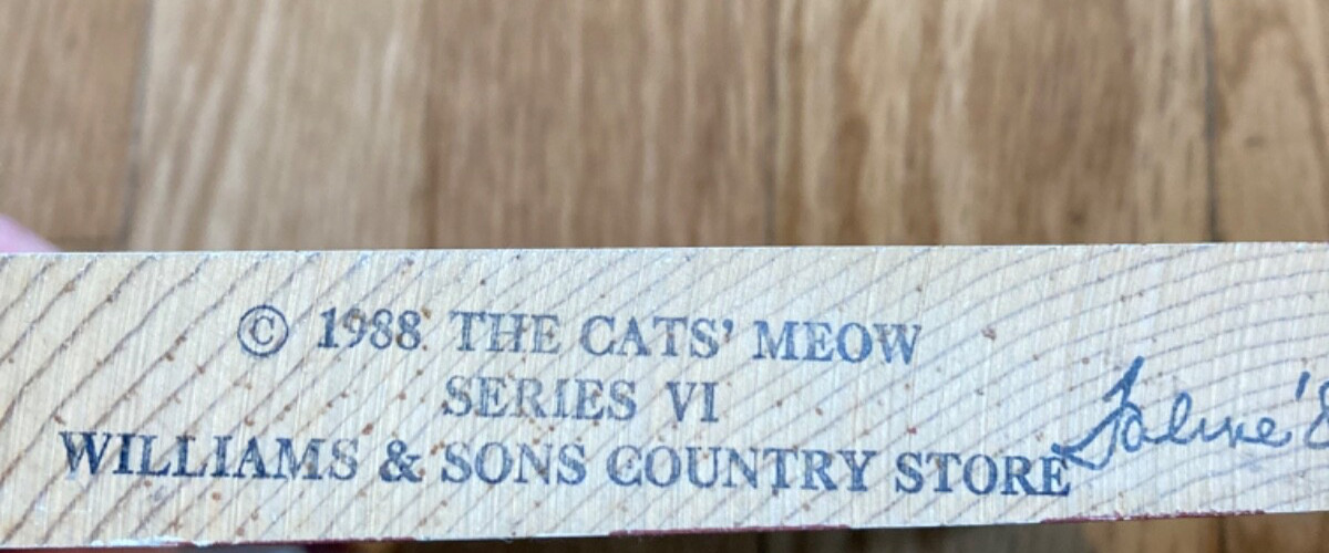 1988 CAT’S MEOW WILLIAMS & SONS GENERAL STORE-STOCKBRIDGE, MASSACHUSETTS