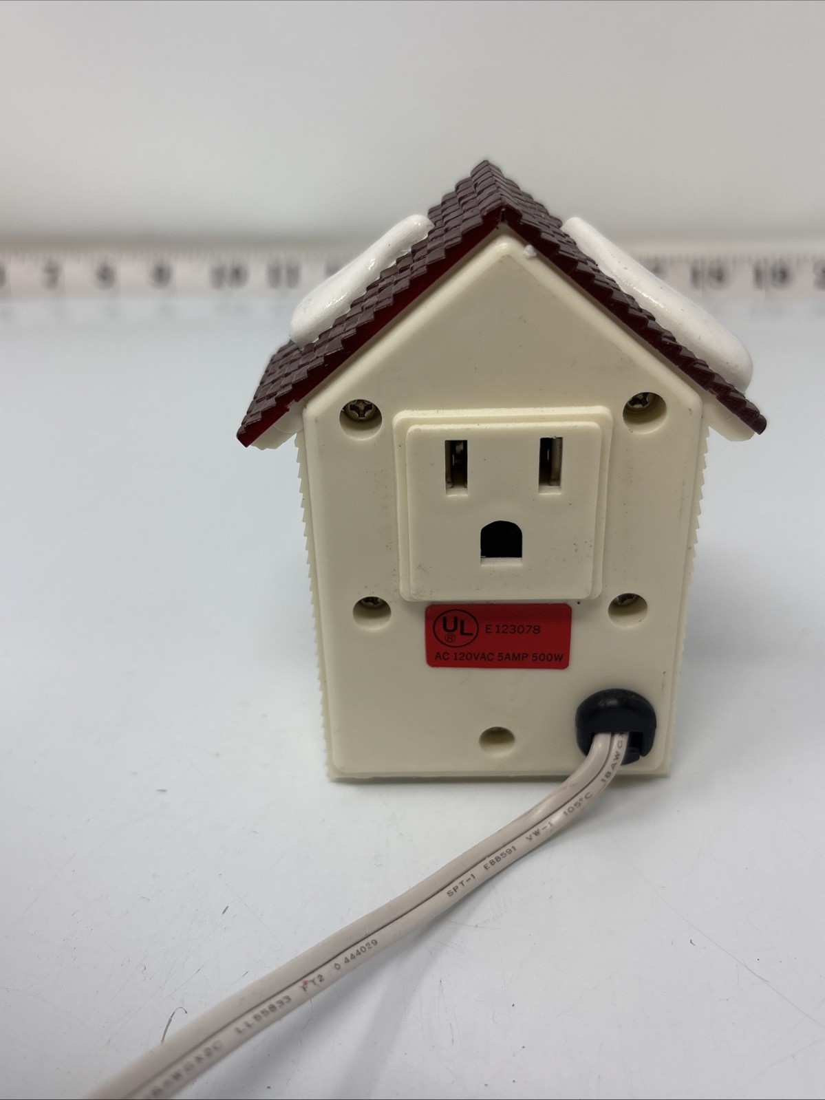 Christmas Village Accessory Lighted Building Corded Plug