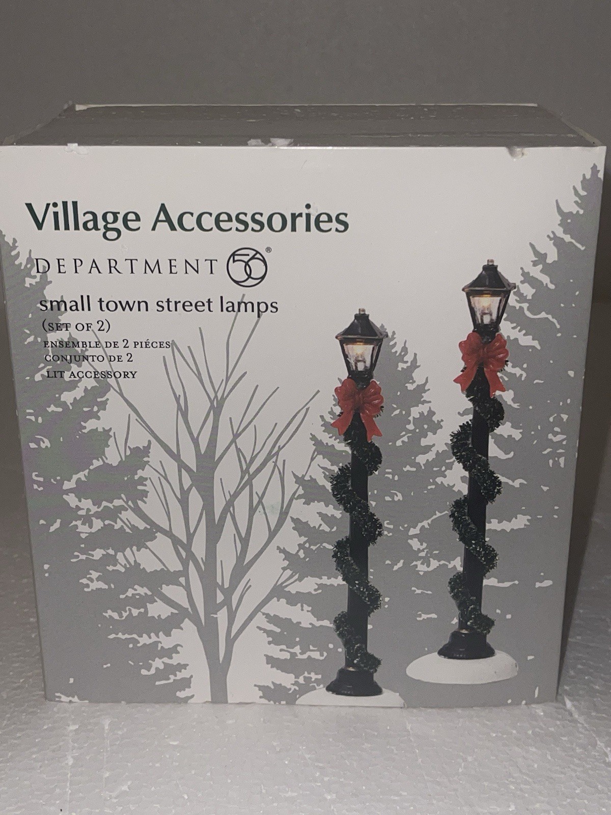 DEPT 56 GENERAL VILLAGE ACCESSORY “SMALL TOWN STREET LAMPS” #810828 BRAND NEW