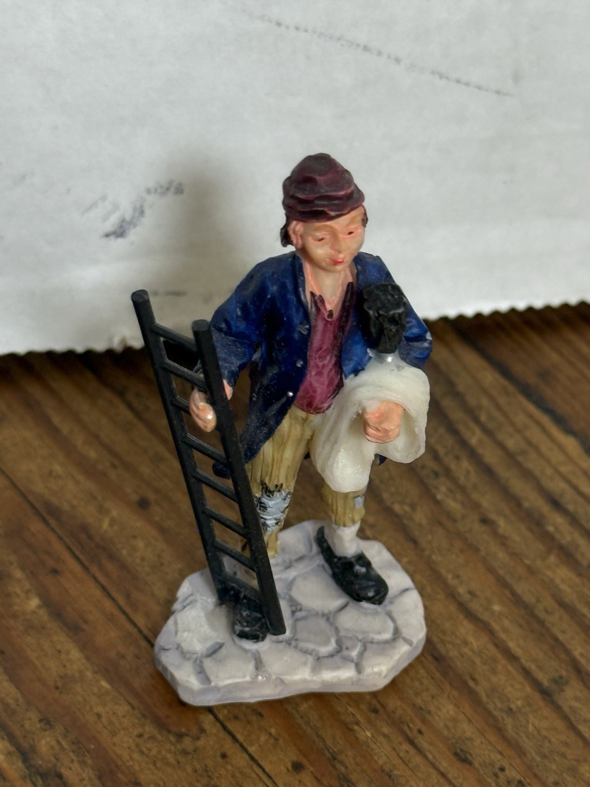 Vintage Lemax 3 piece Chimney Sweep Team Christmas figurines #92373 (PT3)