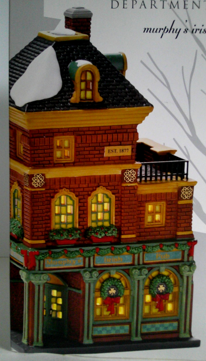 DEPT 56 “Christmas in the City” – MURPHY’S IRISH PUB – #4025241 – BRAND NEW