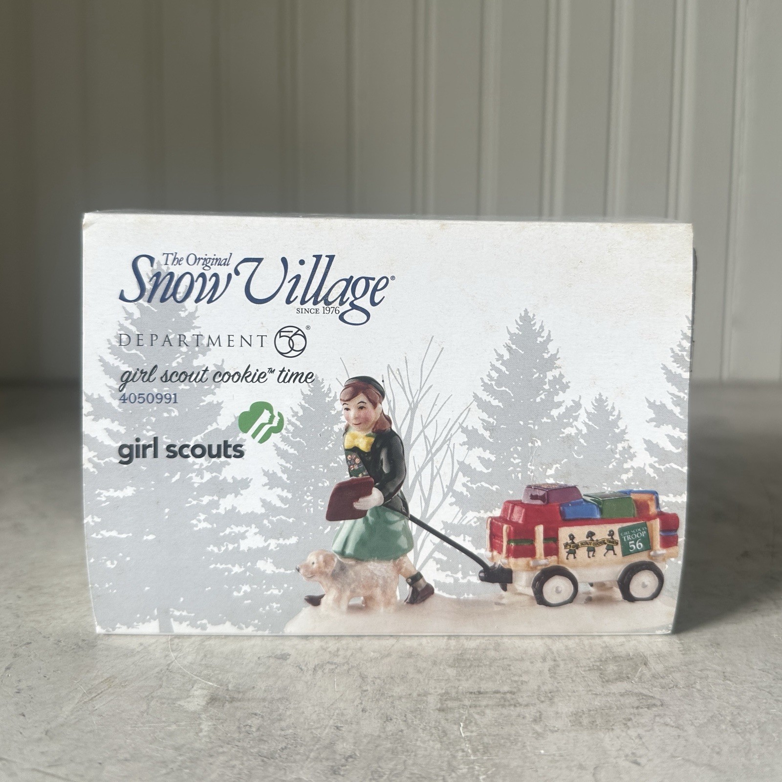 Dept 56 Snow Village Girl Scout Cookie Time NEW 4050991 Rare HTF Accessory NIB