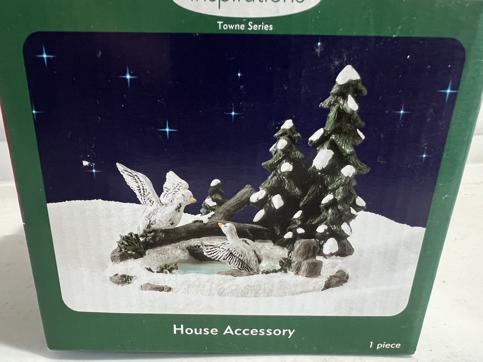 Holiday Inspirations Towne Series Ducks & Water House Accessory NIB
